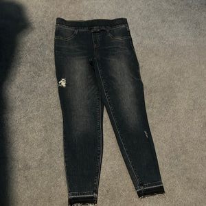 Medium wash spanx jeggings